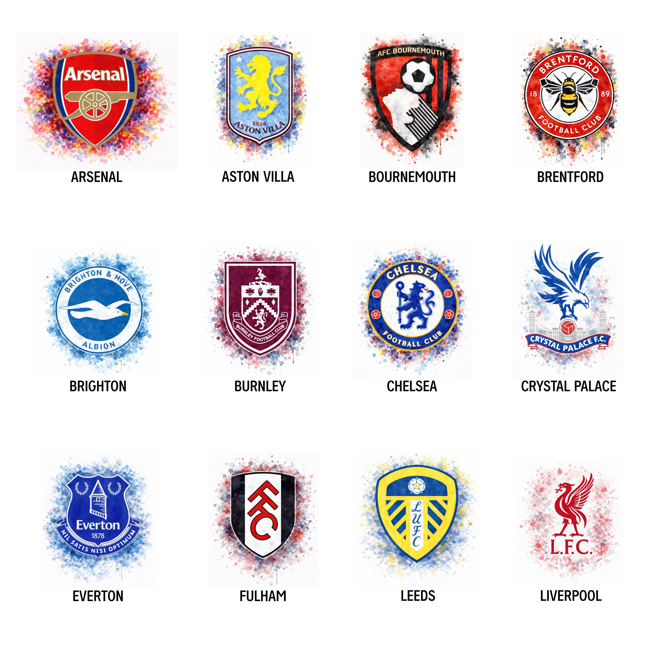 Personalised Football Club Badge Birthday Card  – Custom Name Football Club Badge Fan Birthday Card