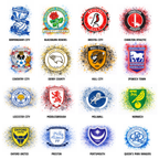 Personalised Championship Football Club Badge Birthday Card  – Custom Name Football Club Badge Fan Card