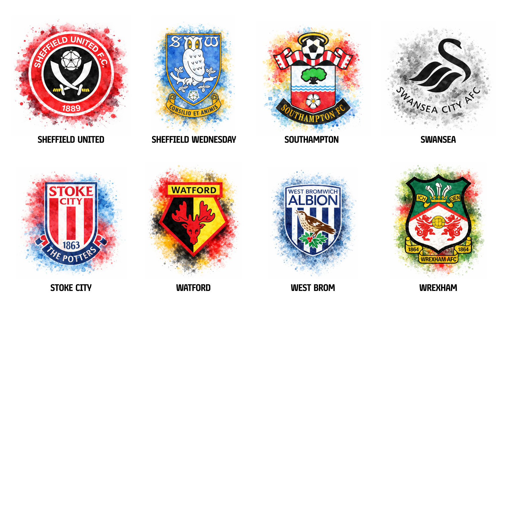 Personalised Championship Football Club Badge Birthday Card  – Custom Name Football Club Badge Fan Card