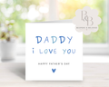 Father's Day card with 'Daddy I love you' text 