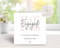 Engagement announcement card with personalised details 