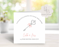 Personalised New Home Card with Key Design – Custom Address Moving House Congratulations Card for Couple or Family