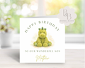 Cute dinosaur birthday card